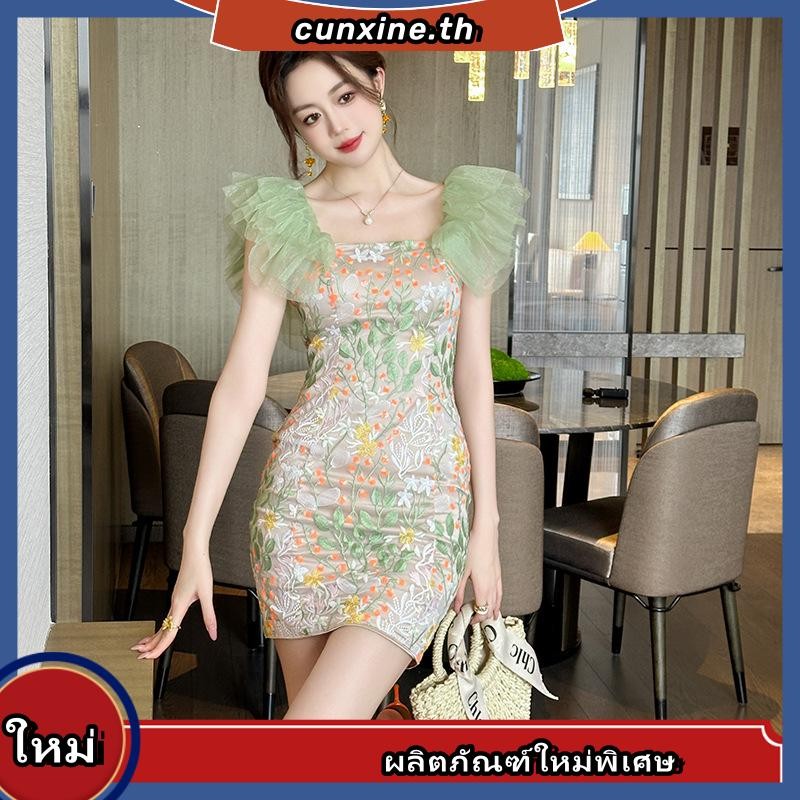 ZYHT งานป้าย เดรสผู้หญิง เดรสออกงาน ชุดทำงาน ชุดไปปาร์ตี้ ชุดเดรสไปงานแต่ง ชุดออกงาน เรียบหรูดูแพง ค