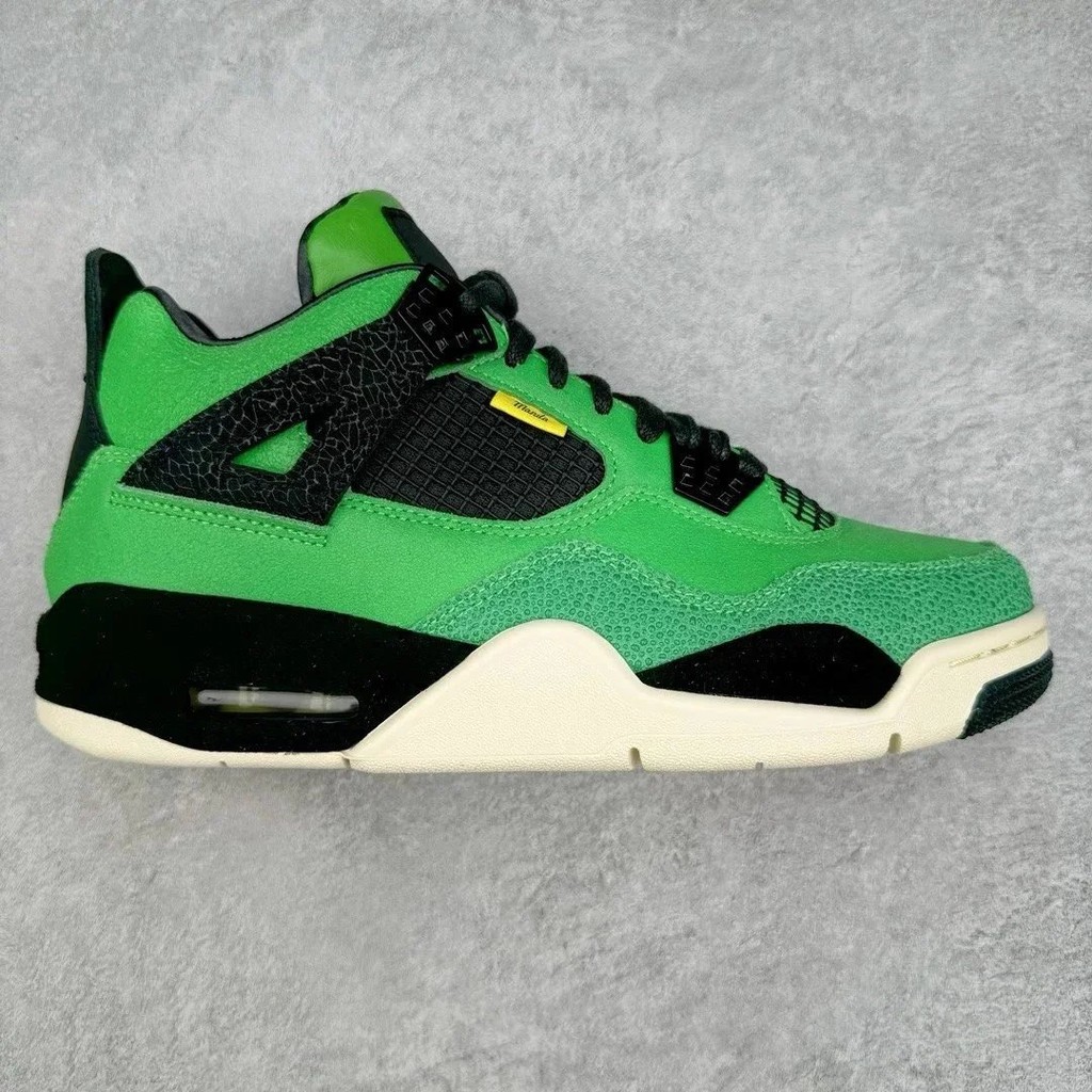 [Air Jordan AJ4 Manila Green] Air Jordan AJ4 Retro สำหรับการเล่นและการสวมใส่ในชีวิตประจำวัน