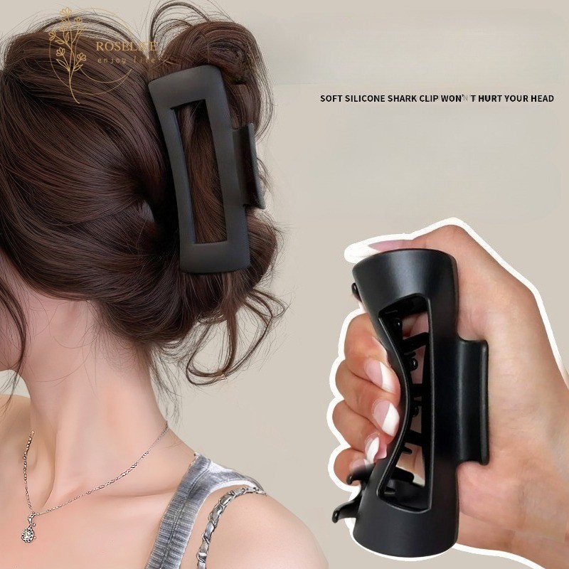 โรสไลฟ์ คลิปผม กรงซิลิโคนอ่อนนุ่มขนาดใหญ่ สี่เหลี่ยมสำหรับหางม้า