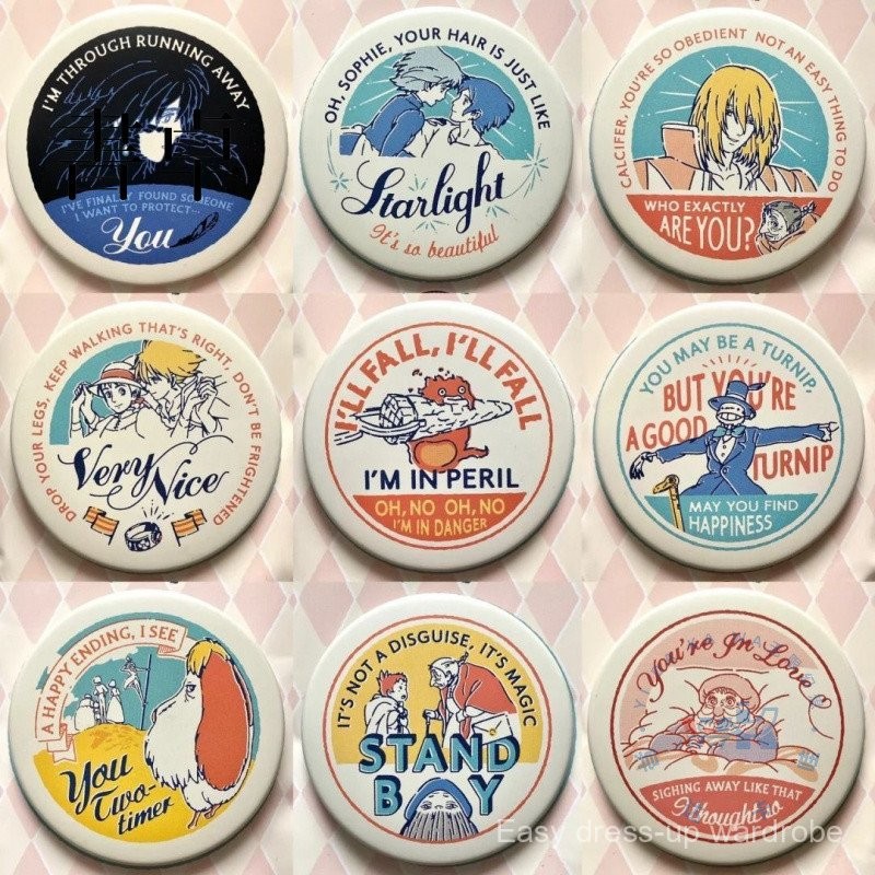 Influencer Same Style Hals Moving Castle Bar Hayao Miyazaki Anime Homemade Merchandle Japan Ghibli