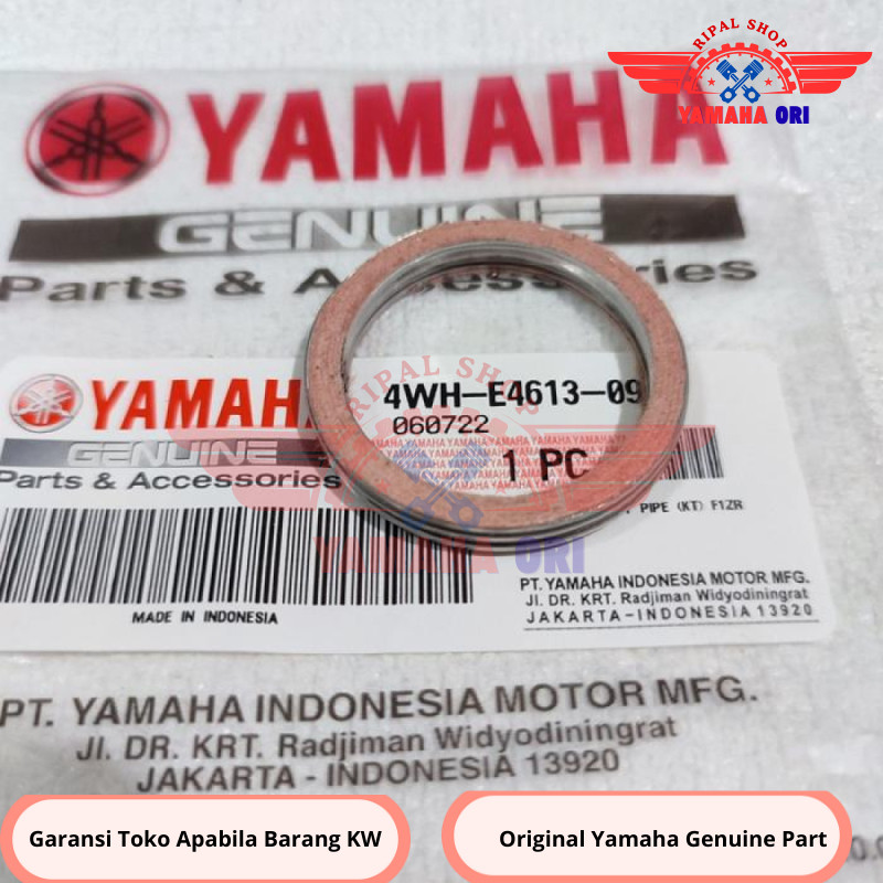 Yamaha F1ZR 4WH-E4613-09 ไอเสียบล็อกปะเก็นด้านบน