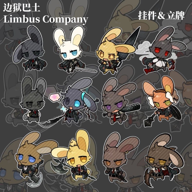 Outis Faust DonQuixote Ryōsh กุญแจอนิเมะ ‌Limbus Company Men Key Chain สําหรับผู้หญิงรูปการ์ตูนอะคริ