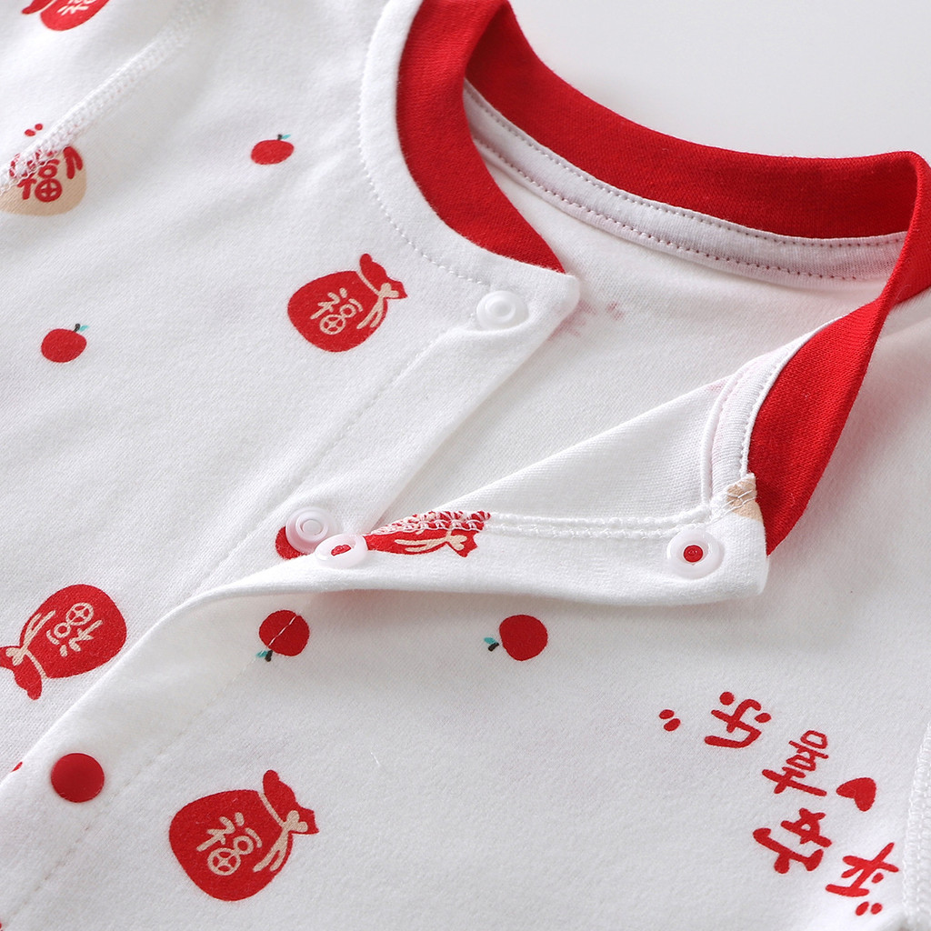 ชุดจั๊มสูทเด็ก ชุดจั๊มสูทเด็ก ชุดรอมเปอร์ ชุดรอมเปอร์ เสื้อผ้าเด็กทารกแรกเกิด ชุดจั๊มสูทสี่ตัว ชุดบอดี้สูทเด็กแรกเกิดแขนยาว 3-9 เดือน - รูปที่ 4