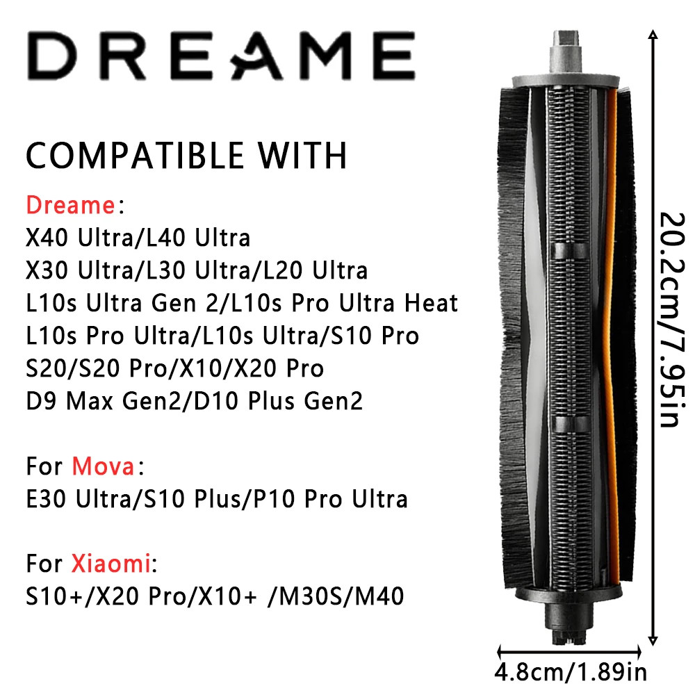 Dreame TriCut Brush สําหรับ X40 Ultra/X30 Ultra/L20 Ultra/L10s Ultra Gen 2 D9 Max Gen2.etc.รุ่น