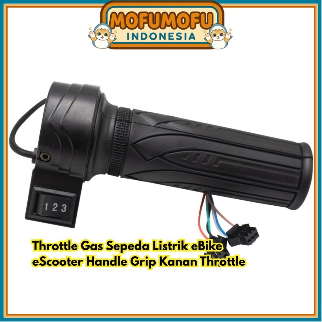 TOMBOL คันเร่งแก๊สจักรยาน Accsleration ปุ่ม Grip Handle Spontan ขวาความเร็ว 3 eScooter คันเร่งเกียร์