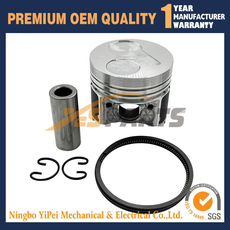 Z482 ลูกสูบเครื่องยนต์ + ชุดแหวน STD สําหรับ Kubota