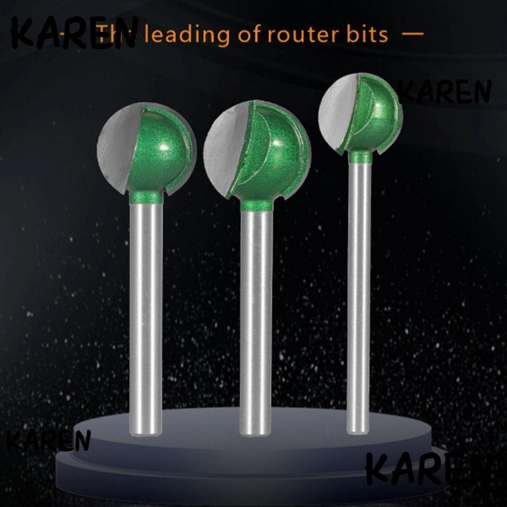 KARENGOODS แกะสลัก Bit Ball Nose Round Hole Drill Bits สะดวก Router Bit