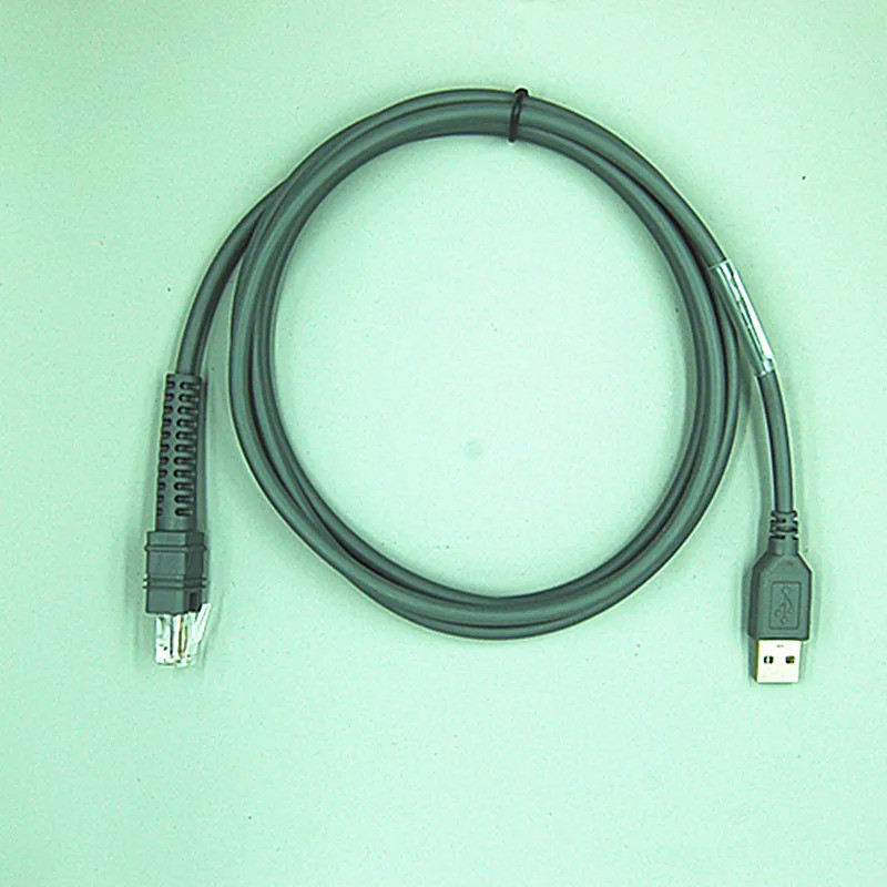สาย USB สําหรับ Zebra DS3608 LI3678 LI3608 DS3678USB Scanner Data Cable สาย stright
