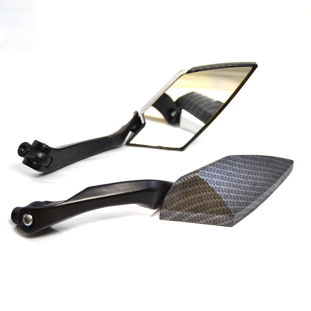 2X กระจกรถจักรยานยนต์สกู๊ตเตอร์ E-Bike กระจกมองหลังกระจกมองข้าง 8 มม.10 มม.สําหรับ Kawasaki ER6F ER6