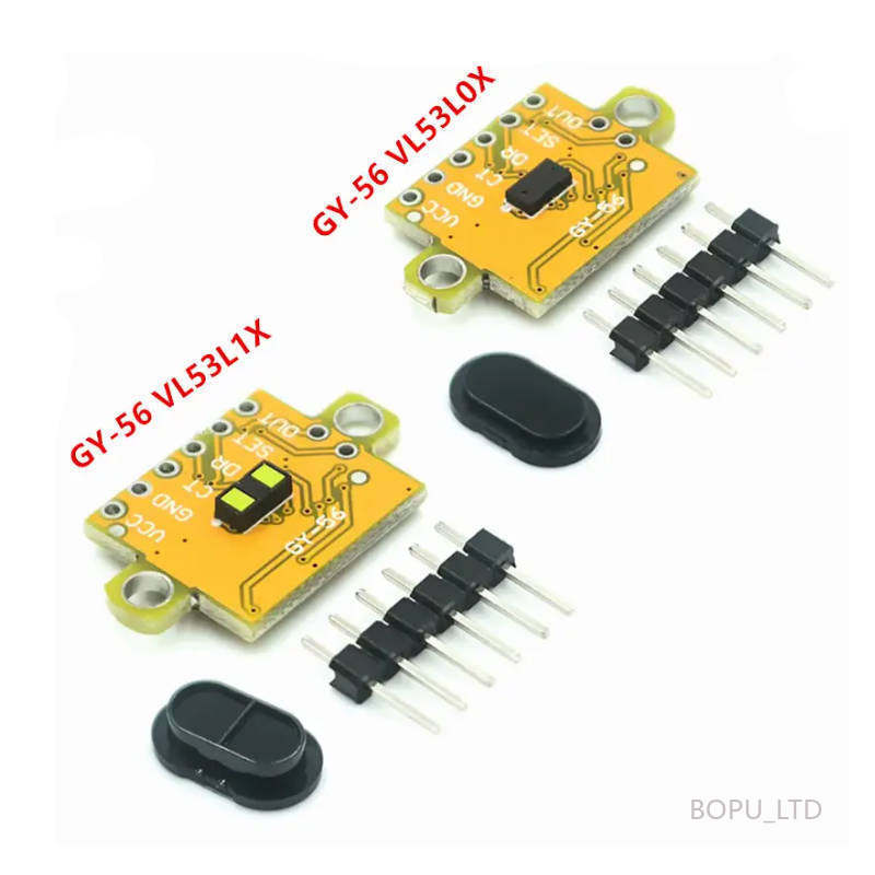 1/4pcs GY-56 VL53L0X VL53L1X เลเซอร์ตั้งแต่เซนเซอร์โมดูล Serial Port I2C เอาต์พุต