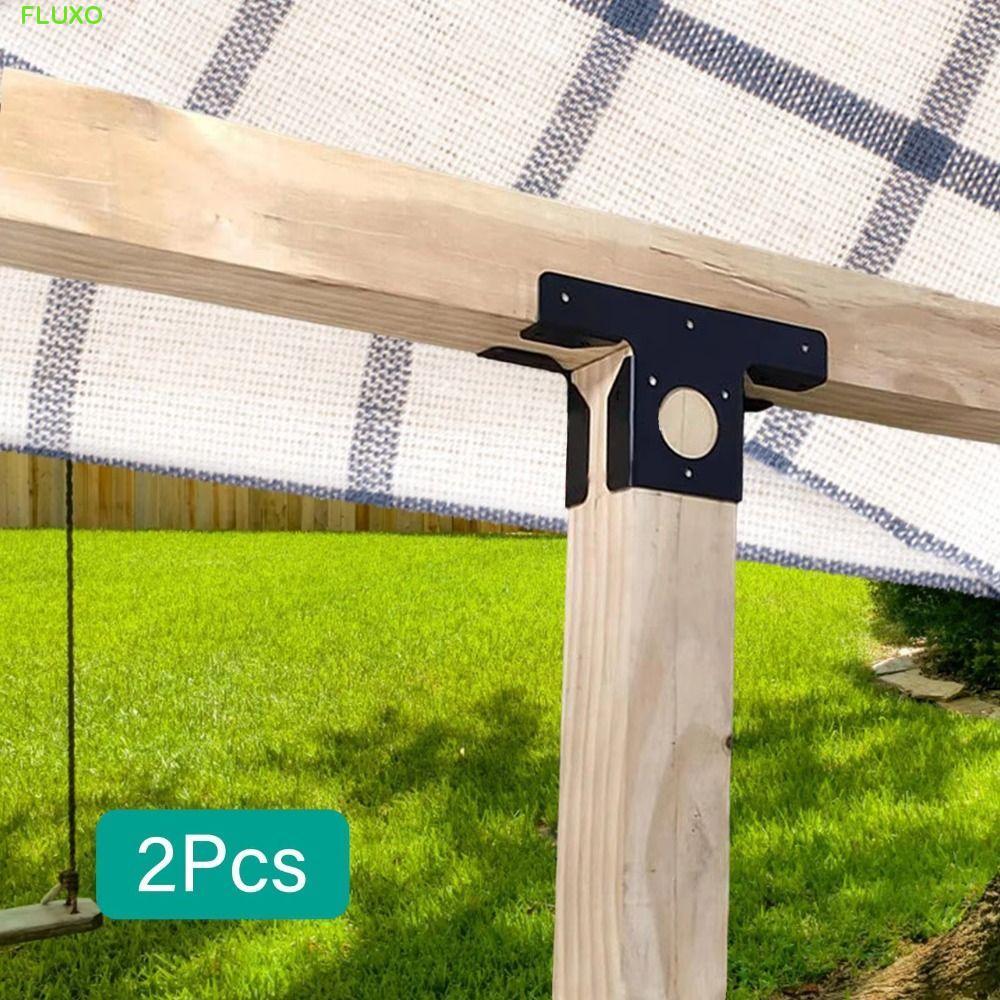 FLUXO 2 ชิ้นวงเล็บ Pergola ความต้านทานการกัดกร่อน T-รูป Pergola มุมกรอบ, ฮาร์ดแวร์ 3-Way โลหะปรับ Pe