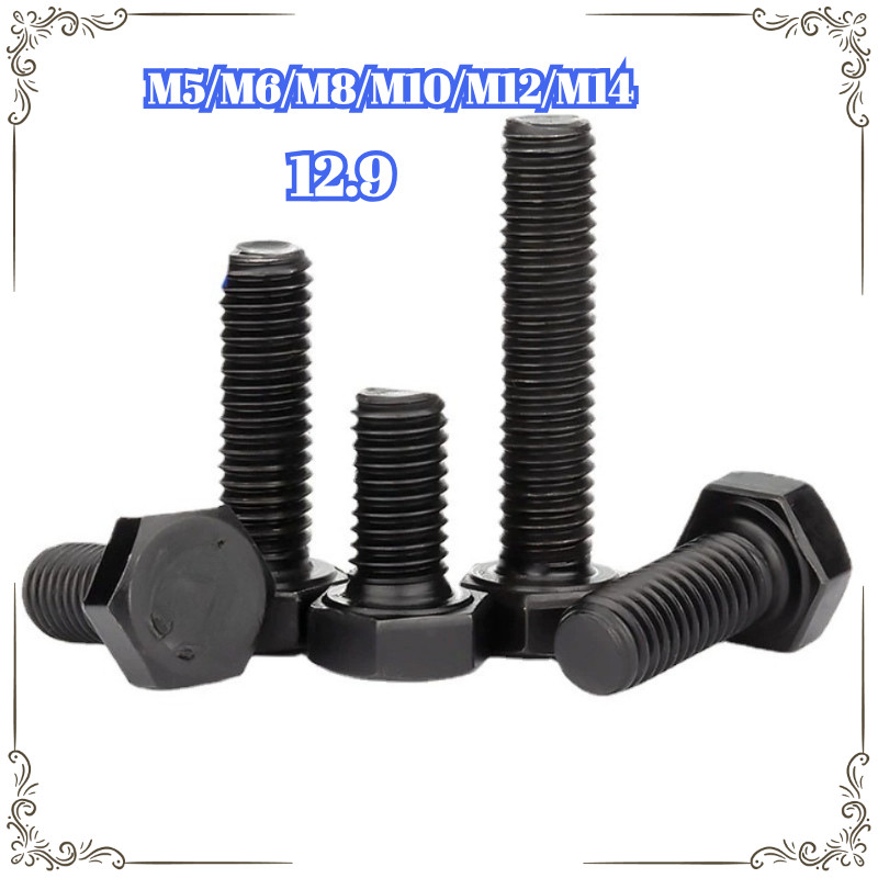 [LMF-WJ] เกรด 12.9 สีดําสีสูงสกรูหกเหลี่ยมภายนอกสลักเกลียวขยายแรง M5/M6/M8/M10/M12/M14