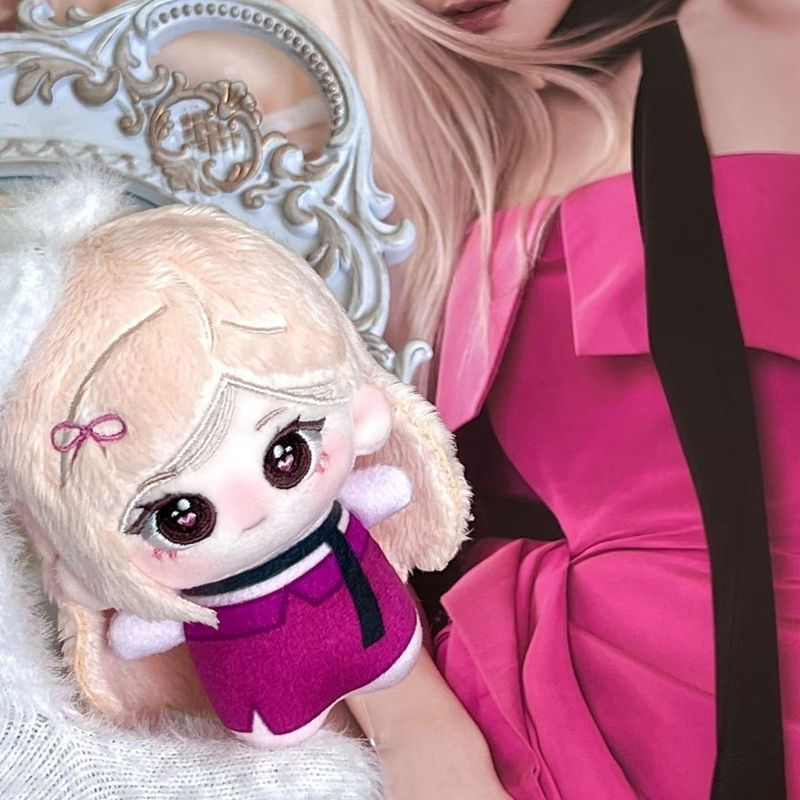 K-POP Blackpink Park Chae Young Rose Attibute 10 ซม.ตุ๊กตาผ้าฝ้ายสไตล์เดียวกันจี้ของขวัญ