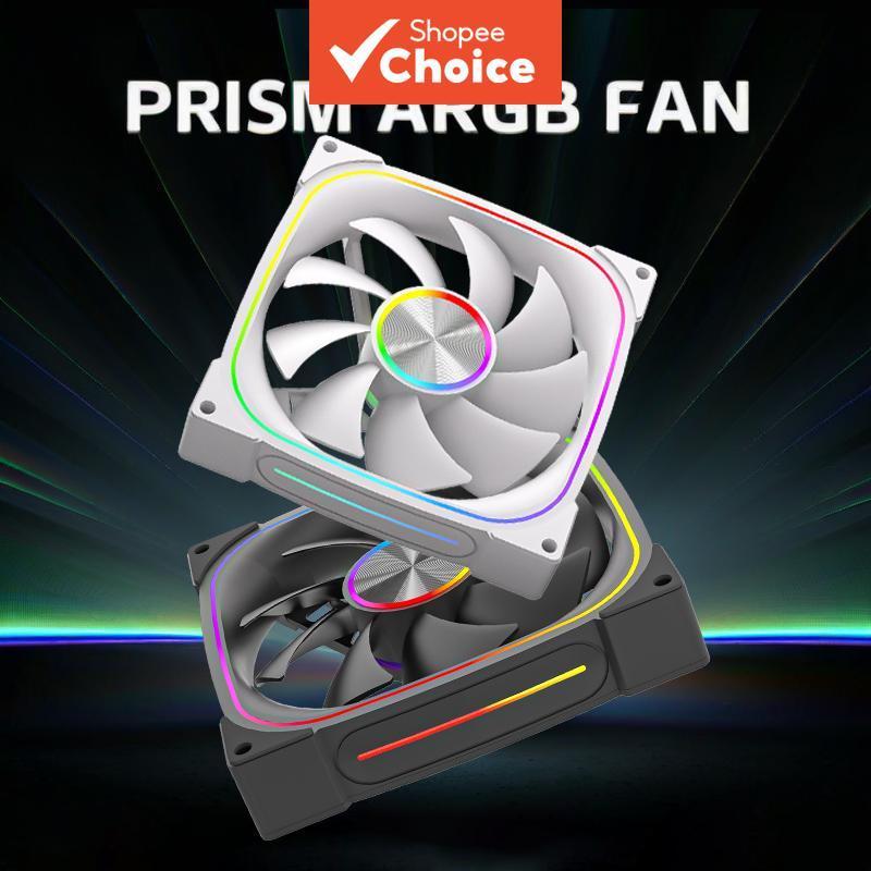 พัดลมเคส LJ9 RGB คู่ แบบไดนามิก รูรับแสง RGB คู่ ทํางานเงียบ ควบคุมรอบพัดลมด้วย PWM ขนาด 5V 3 พิน ดีไซน์แถบไฟด้านข้างแบบคลาสสิค