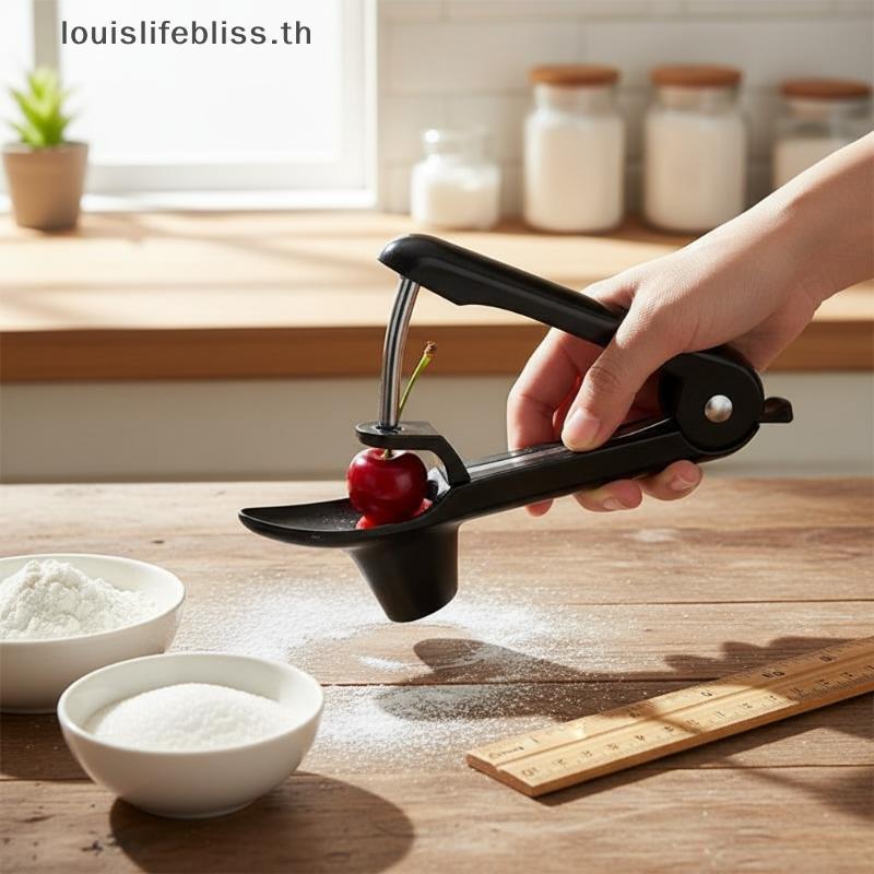 Louislifebliss เชอร์รี่ผลไม้ห้องครัว Pitter Remover Olive Corer ลบ Pit เครื่องมือ Seed Gadge ผลไม้และผักเครื่องมือ Cherry Pitter ใหม่