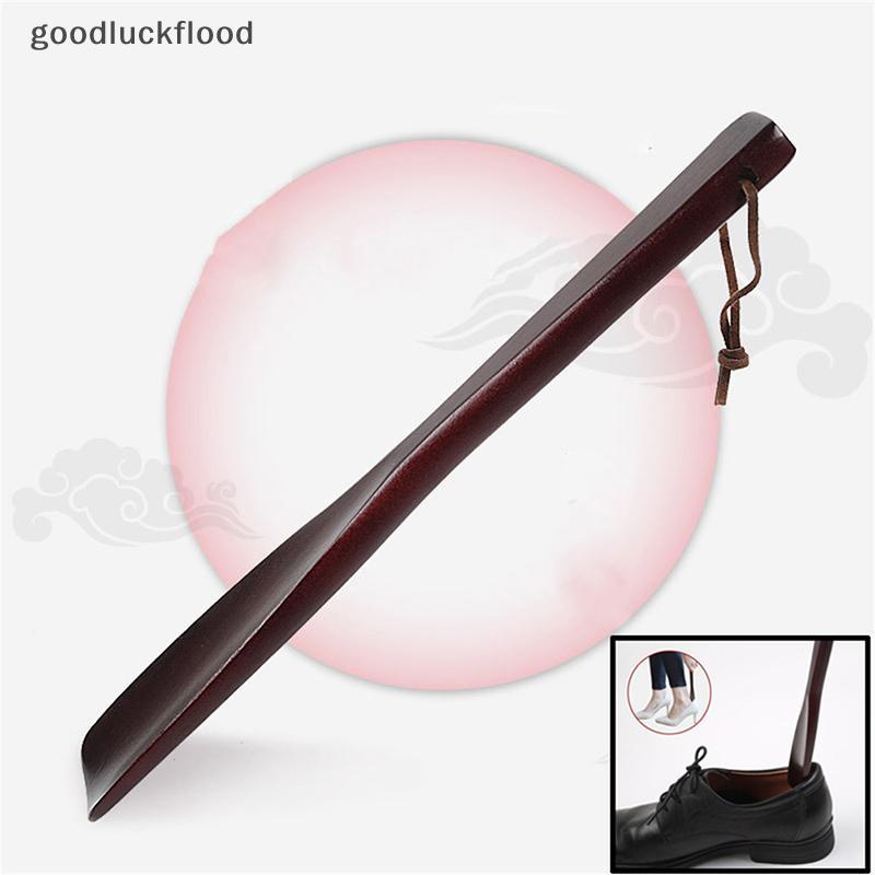 [goodluck] แตรรองเท้าไม้มืออาชีพที่จับยาวแบบยืดหยุ่น Shoehorn อุปกรณ์ยกรองเท้าที่มีประโยชน์ (PH)