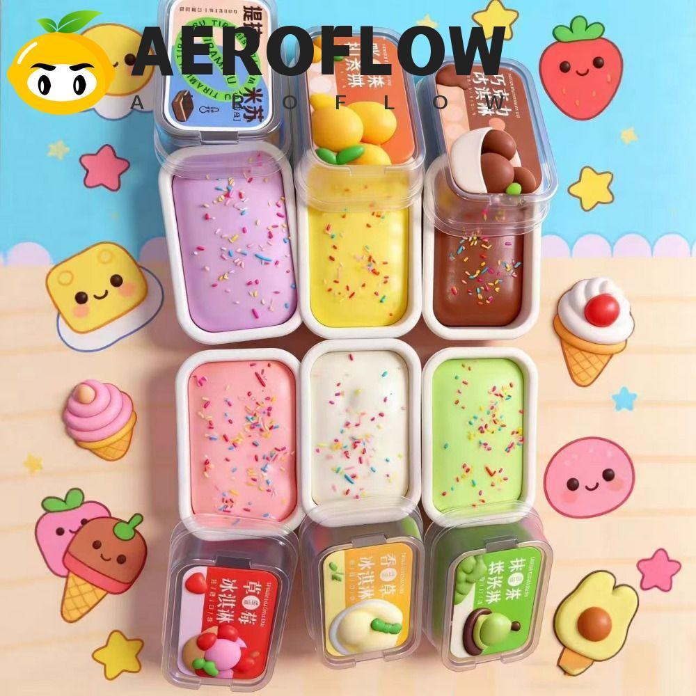 AEROFLOW Sticky Box Cake Squishy Toy, Slow-rebound Soft จําลองขนมปังบีบของเล่น, Slow Rising Squishy ของเล่น Handmade นวดขนมปังรูป Squishy Fidget บรรเทาความเครียด