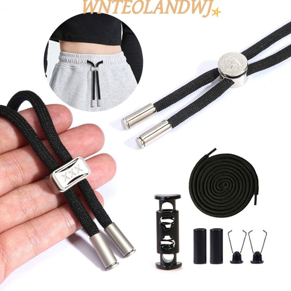WNTEOLANDWJ เชือกกางเกงกีฬา,พร้อมหัวเข็มขัดเอวยางยืดสายรัด, DIY กางเกงวอร์มแบบปรับได้เอวสายรัดสายรัดกางเกงอุปกรณ์ยึด