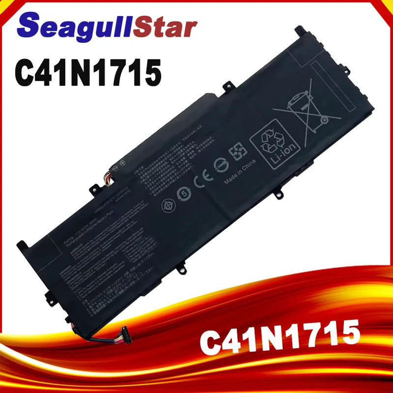 C41N1715 แบตเตอรี่แล็ปท็อปสําหรับ ASUS UX331U UX331F UX331FN UX331UA-1B UX331UN UX331UN-1E U3100UN S