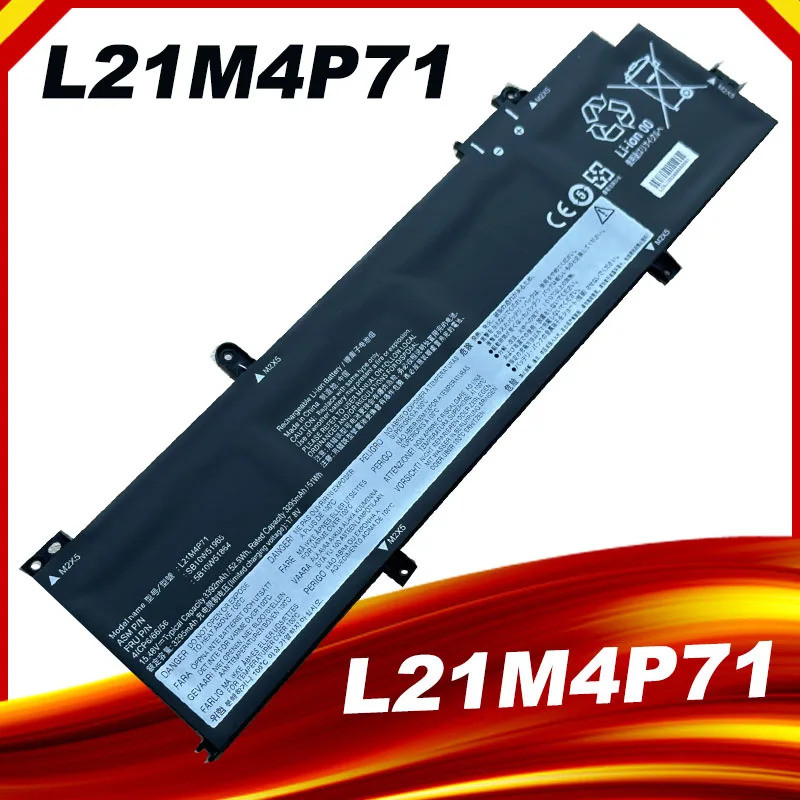 L21D4P71 L21C4P71 L21L4P71 แบตเตอรี่แล็ปท็อปสําหรับLenovo ThinkPad T14 P14s Gen 3 2022 L21M4P71 L21M