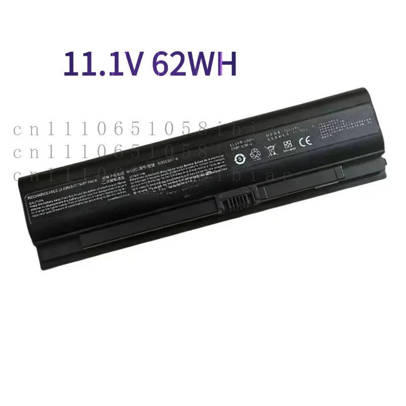 11.1V 62Wh ใหม่ N950BAT-6 แบตเตอรี่แล็ปท็อปสําหรับ Clevo N950KP6 N950TD N950TP6 N957KP6 สําหรับ Hase