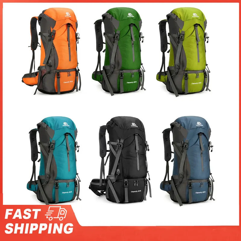 70L กระเป๋าเป้สะพายหลังเดินป่า Camping Climbing Rucksack Travel Trekking Rucksack กระเป๋าปีนเขากีฬาก