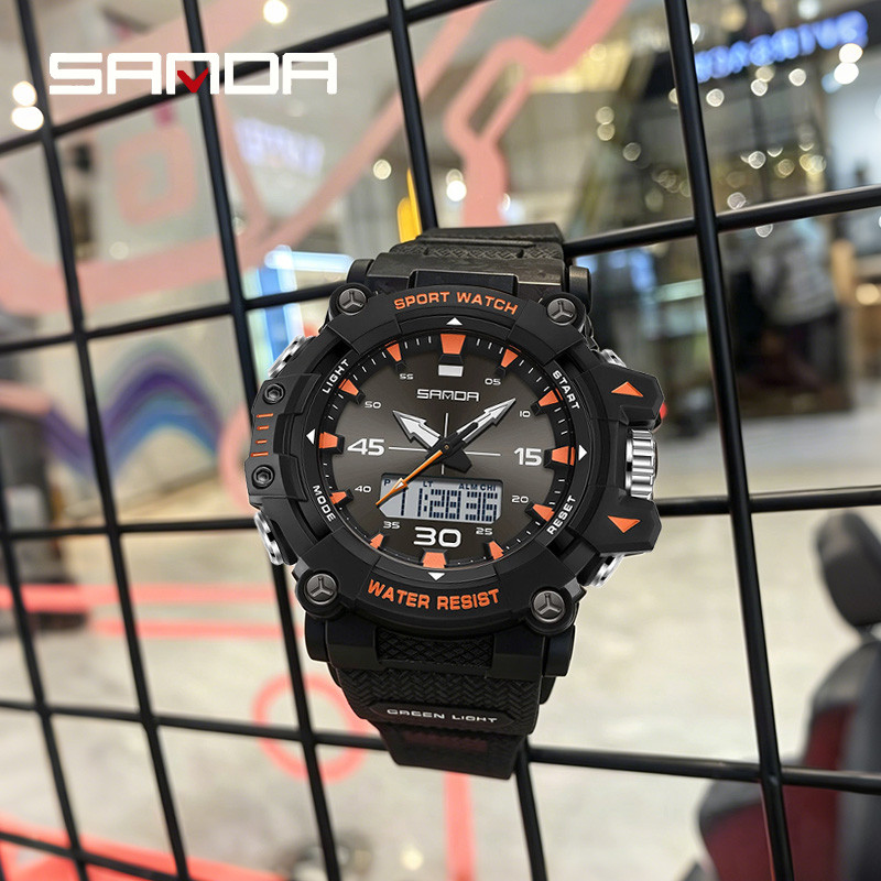 sanda 6291 นาฬิกาดำน้ำดิจิทัล