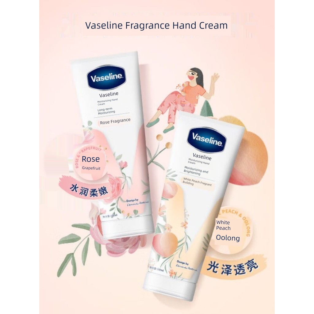 hand cream handcream Vaseline Hand Cream Moisturizing Repair Niacinamide Brightening Anti-Drying Fra