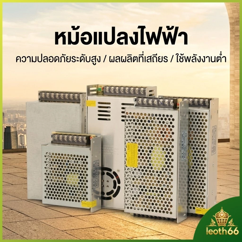 หม้อแปลง LED 12VDC ขนาดแอมป์ ตัวเลือก 3A, 5A, 10A, 15A, 20A, 30A ( อแดปเตอร์ ) Switching Power Supply สวิตซ์ชิ่ง 12v