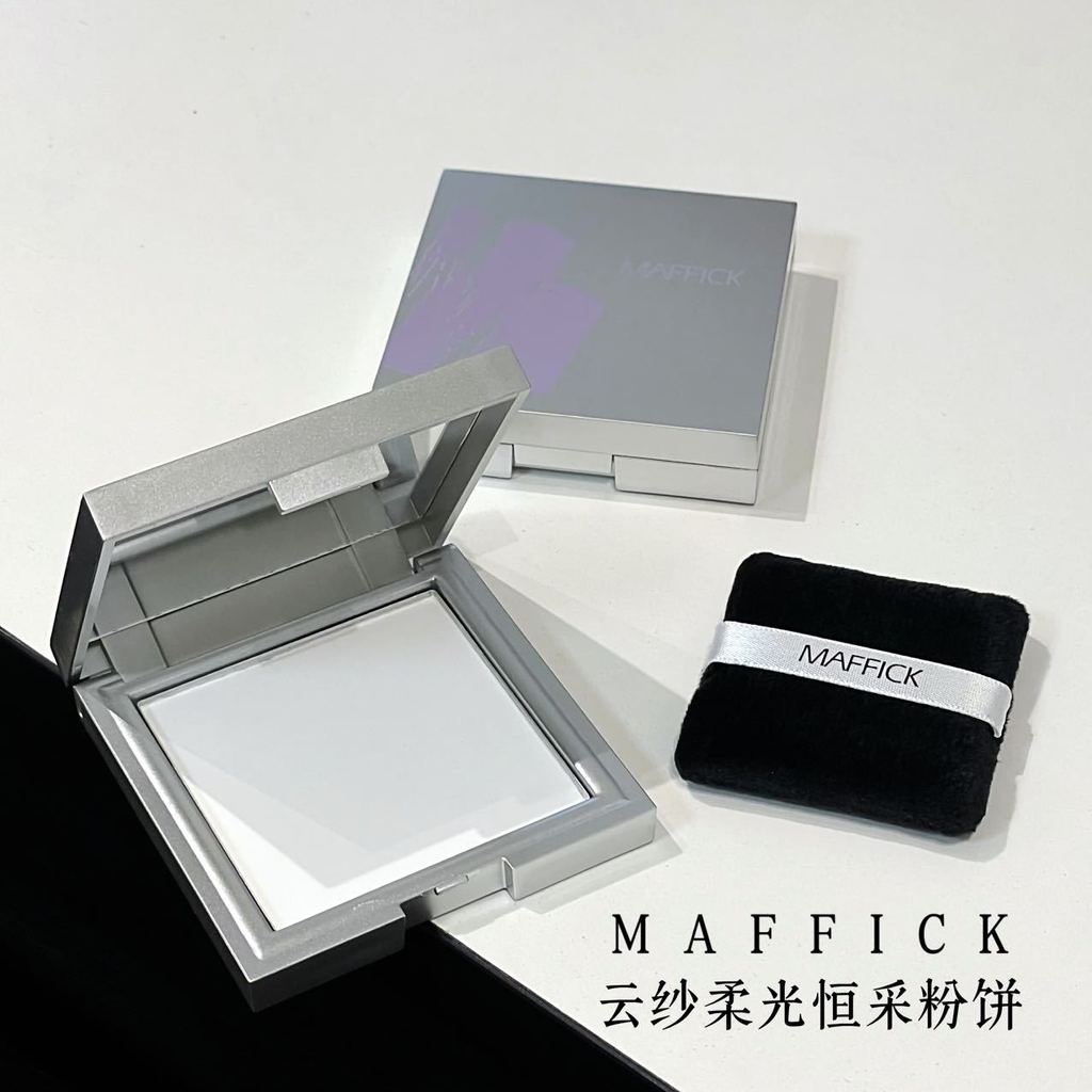 การคัดเลือกร้านค้า Mf508 Cloud Yarn Soft Light Constant Cai Pressed Powder Box Fixing Makeup Pressed