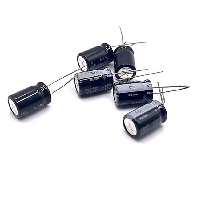 แพ็ค5 ตัง680uf 6.3v 10v 16V 25v 35v 50v 63v 200vอลูมิเนียม Electrolytic Capacitor ขาเขี้ยว2ขา