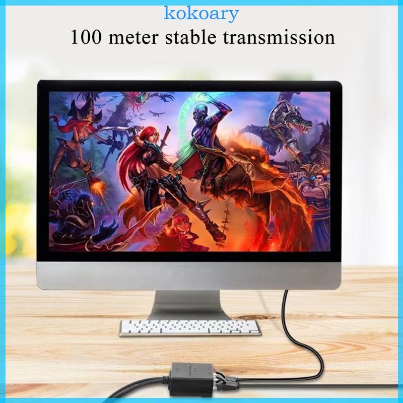KOK RJ45 Ethernet Splitter Cable 1 ชาย 2 หญิง LAN Ethernet Splitter สําหรับ Cat5 Cat6 LAN Ethernet S
