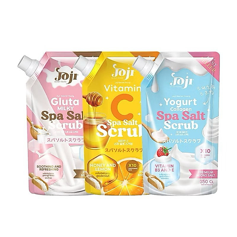 Joji โจจิ เกลือขัดผิว สปาซอลท์สครับ 350g