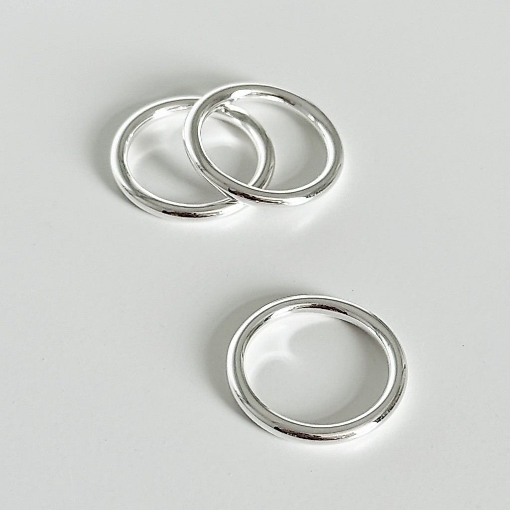 (ring) : PLAIN 2.5MM RING SILVER925  / แหวนเงินแท้ ขนาด 2.5 มิล แหวนเกลี้ยงเงินแท้ (ราคาต่อวง) | YOUR WISHLIST