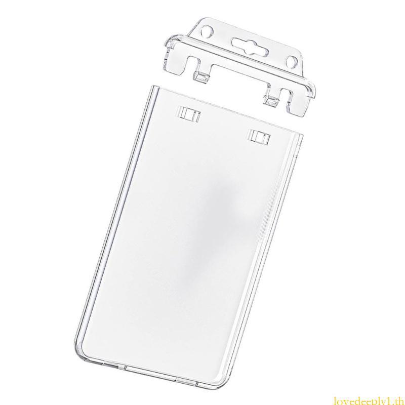 Clear Card Case Waterproof ID Badge Holders Card Holders Card Protective Case