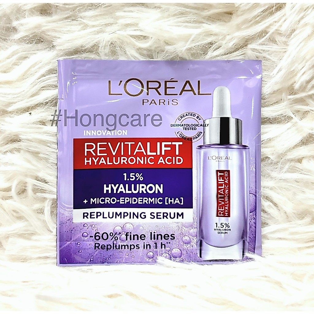 ลอรีอัล LOreal Paris Glycolic Bright , UV Defender Invisible Fluid SPF50 , Revitalift Hyaluronic Aci