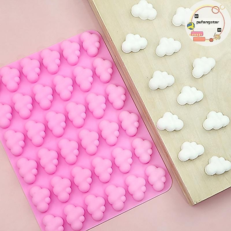 Pufangstar Clouds แม่พิมพ์ซิลิโคนรูปสภาพอากาศ DIY เบเกอรี่เค้กช็อกโกแลตฟองดันแม่พิมพ์ช็อคโกแลตมูสเค้กตกแต่งเบเกอรี่ Mould TH
