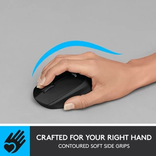 【Free Gift · While Stocks Last】Logitech M331 Silent Plus Wireless Mouse, 2.4 GHz with USB Nano Receiver, 1000 DPI Optical Tracking, 3 Buttons, 24 Month