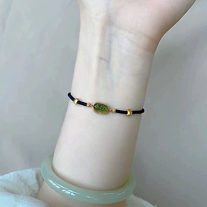 สร้อยข้อมือลูกปัดนำโชคสไตล์จีนใหม่ สไตล์พระราชวัง สไตล์โบราณ