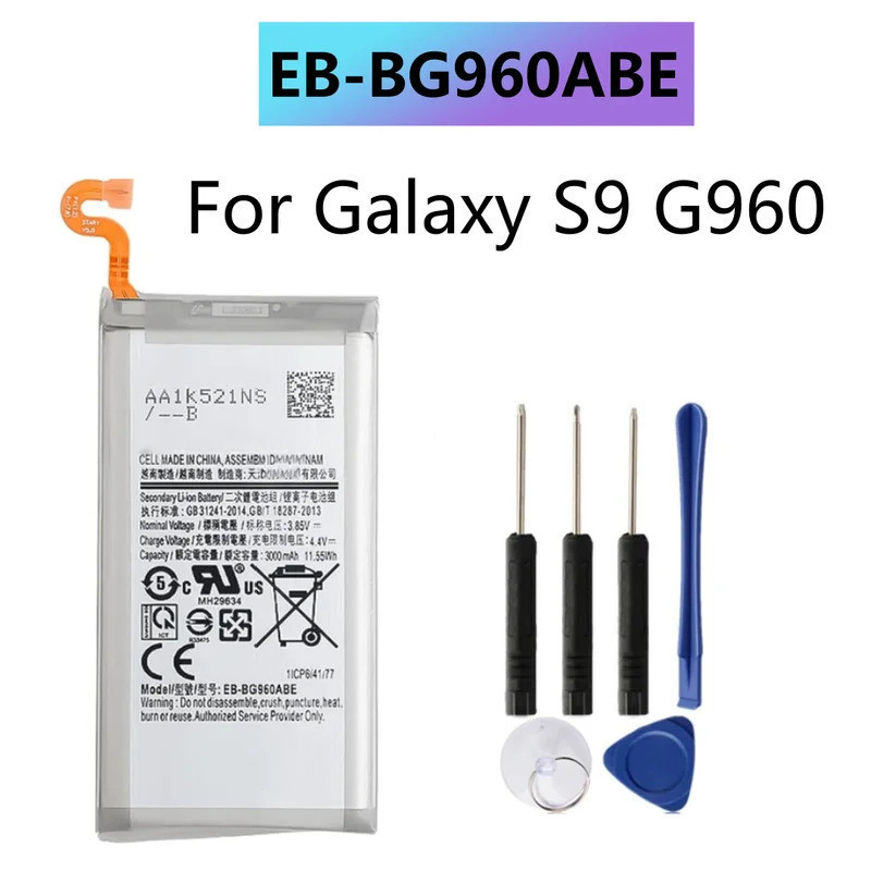 EB-BG960ABE แบตเตอรี่ 3000mAh สําหรับ Samsung Galaxy S9 G9600 SM-G960F SM-G960 G960F G960 G960U G960
