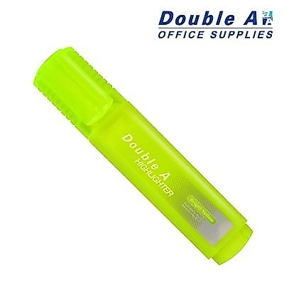 ปากกาเน้นข้อความ ปากกาไฮไลท์ Double A สีเหลืองนีออน