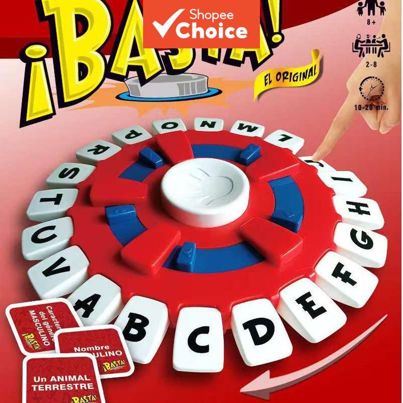 Basta Word Game Word Hunting Board Game Letter Press Timer Toy The Final Item ของขวัญรับปริญญา Quick-Response ผู้เล่นหลายคนเกมสําหรับเด็กผู้ใหญ่ 2 + ผู้เล่น