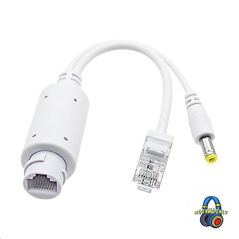 MOON Outdoor 48V to 12V PoE Splitter Adapter Compliant พร้อม IEEE802 3af Standard