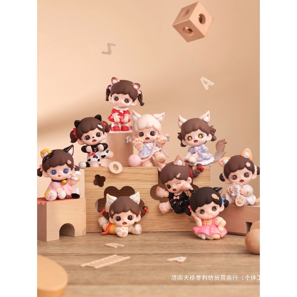 พร้อมสต็อก ของแท้ zora Meow Cat Yanshe Mystery Box ตกแต่งรูปตุ๊กตา zora Third Generation mini Little