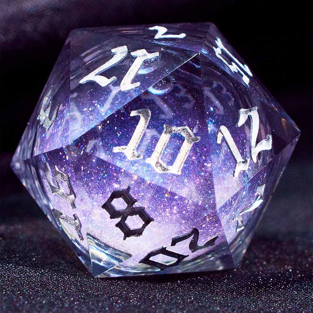 D20 Starry Sky Glitter Bodes Gate Running Group Multi-faced Dice ชุดลูกเต๋า dnd D20 ลูกเต๋า