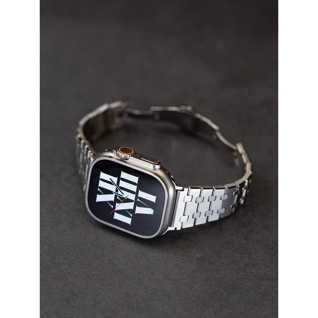 Brassus Design iwatch 46mm Metal Strap ultra เหมาะสําหรับ AppleWatch Apple Watch S11
