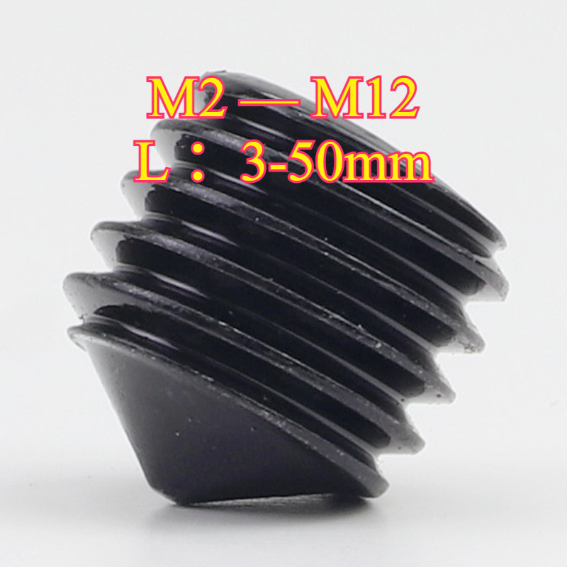 ✨สกรู ตัวหนอน หกเหลี่ยม ปลายแหลม เกลียวมิล หยาบ เกรด 12.9  M2M2.5/M3-M16 * L = 2-60mm แข็งพิเศษ สกรูชุบแข็งดำ  (HA-LR-TH-1) - รูปที่ 6