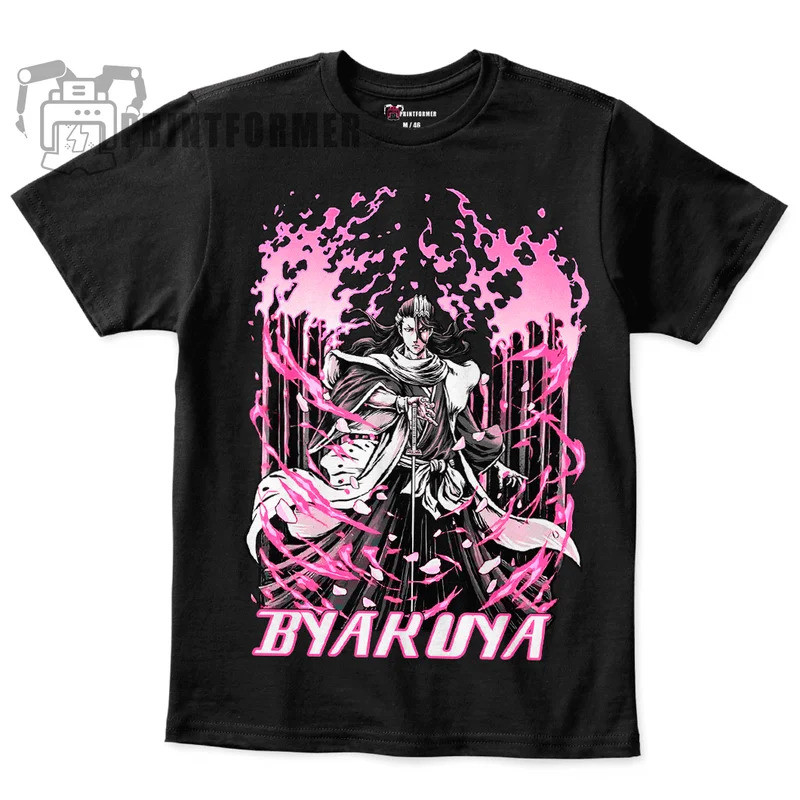 Byakuya Kuchiki Bleach T-Shirt Manga Strip Anime Graphic T-Shirt ทุกขนาด