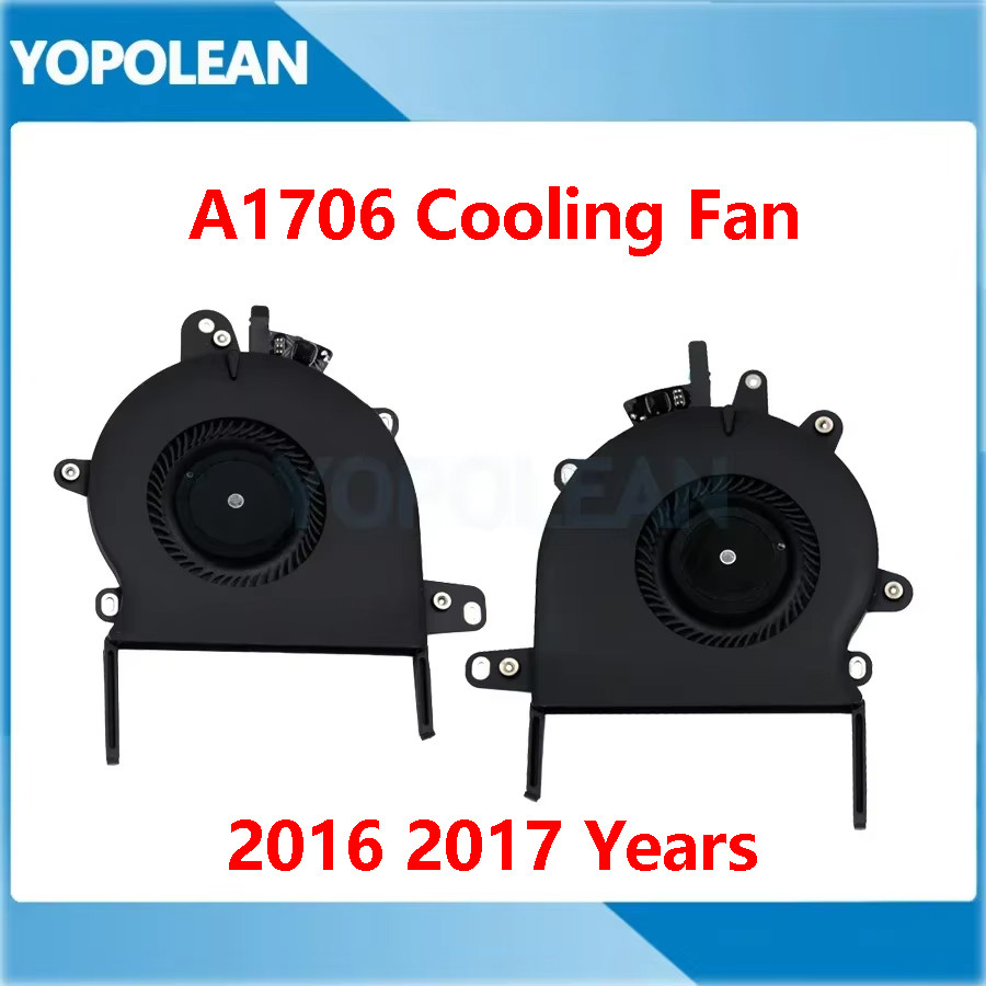 Original A1706 พัดลมสําหรับ Macbook Pro 13 "Touch Bar A1706 Cooler 2016 2017 ปี