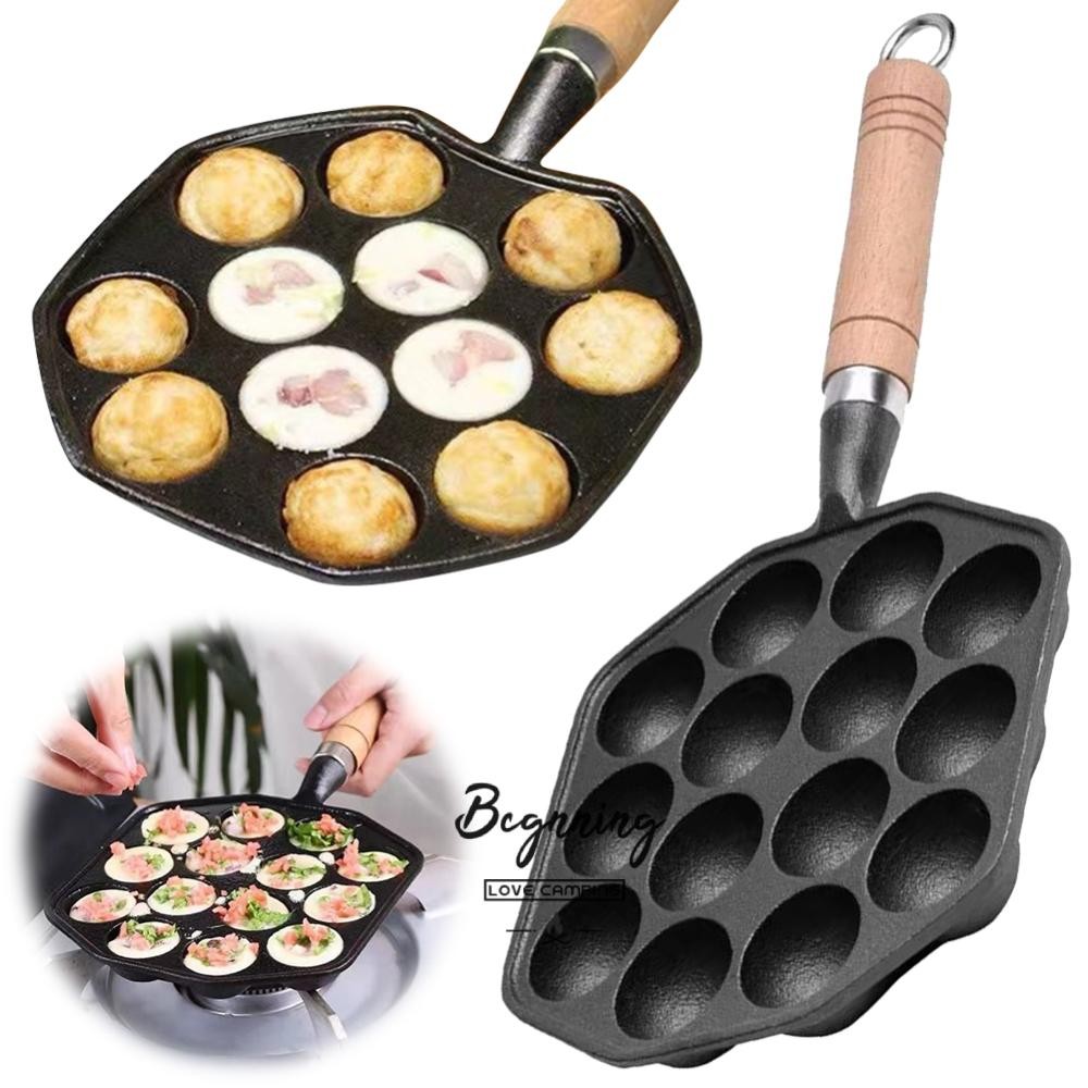 14 หลุมทาโกะยากิกระทะย่างแผ่นไม่ติดทาโกะยากิชงอบรูปแบบแม่พิมพ์กระทะ Takoyaki Grill Pan Plate กระทะย่างทาโกะยากิ